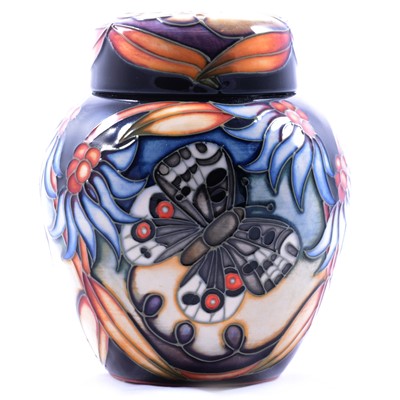 Lot 42 - Sian Leeper for Moorcroft Pottery, a small 'Apollo' ginger jar and cover