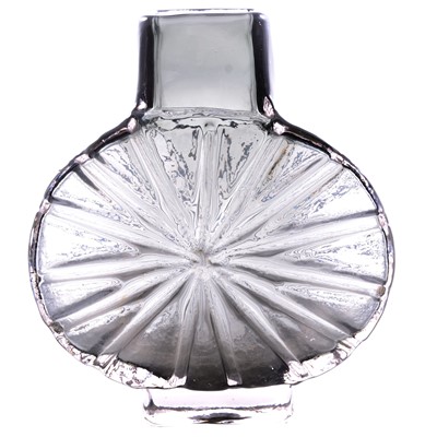 Lot 50 - Geoffrey Baxter for Whitefriars, a 'Sunburst' pewter Textured series glass vase