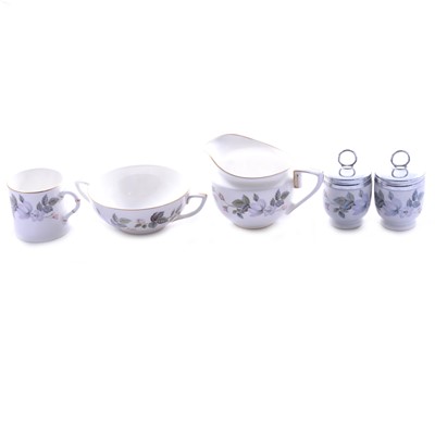 Lot 170 - Royal Worcester June Garland pattern part dinner, tea and coffee service.