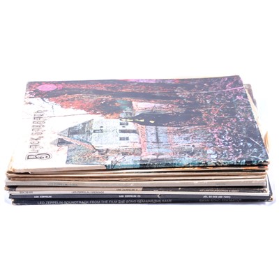 Lot 271 - Eleven Led Zeppelin and Black Sabbath vinyl LP records