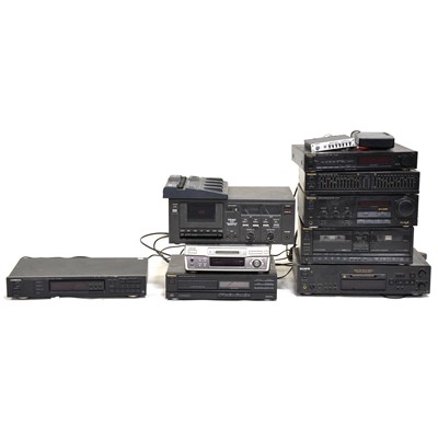 Lot 297 - A collection of recording equipment, including Korg peddleboard