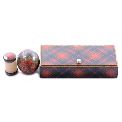 Lot 371 - Three pieces of Caledonian Tartan ware