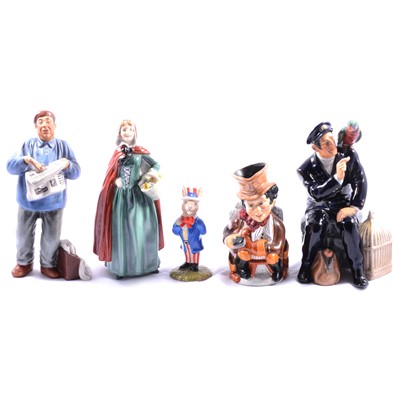 Lot 173 - Collection of ceramic figurines, Doulton, Carlton, Royal Worcester etc.