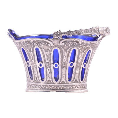 Lot 214 - Continental silver sugar basket, perhaps French