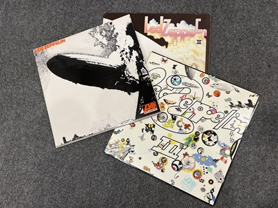 Lot 268A - Led Zeppelin, I/ II/ and III LPs, Plum Atlantic labels