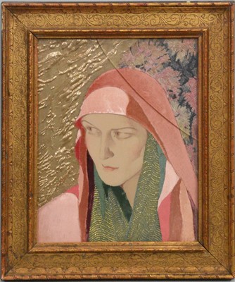 Lot 249 - Mary Ireland, 'Enigma' an Arts and Crafts appliqué picture, circa 1930