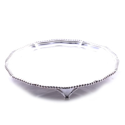 Lot 82 - Silver salver
