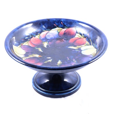 Lot 14 - William Moorcroft for Moorcroft Pottery, 'Wisteria' a large comport, 1920s