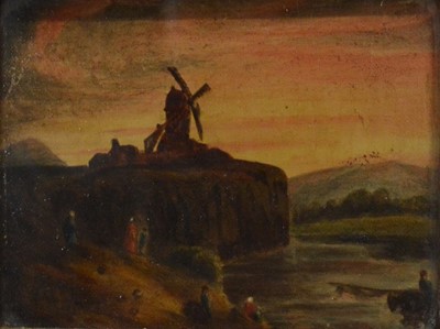 Lot 269 - English School, early 19th century, Coastal landscapes, a near pair