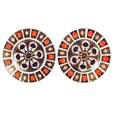 Lot 46 - Pair of Royal Crown Derby Imari plates