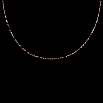 Lot 245 - Two 9 carat yellow gold chains and two yellow metal chains.