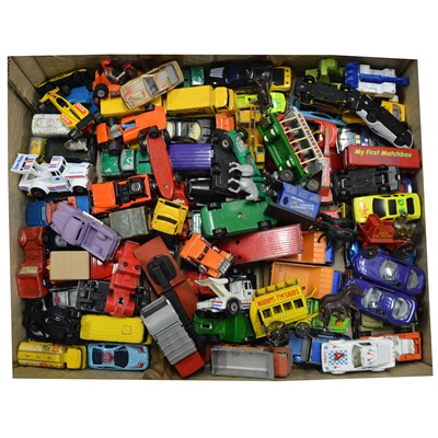 Lot 96 - Eighty-eight die-cast model vehicles, play-worn