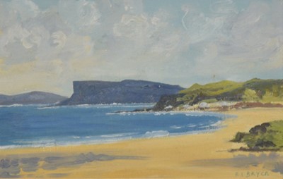Lot 347 - Six small oil paintings, Scottish, Irish, and North East landscapes
