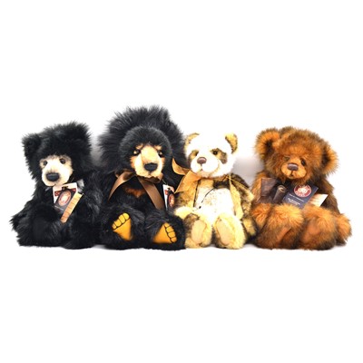 Lot 270 - Four Charlie Bears 10th and 11th Anniversary bears