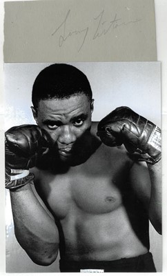 Lot 296 - Boxing: Sonny Liston, Floyd Patterson, and Henry Cooper (x3) autographs