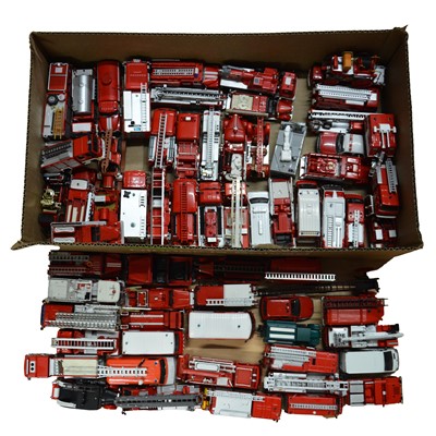 Lot 192 - Sixty-six die-cast fire engines