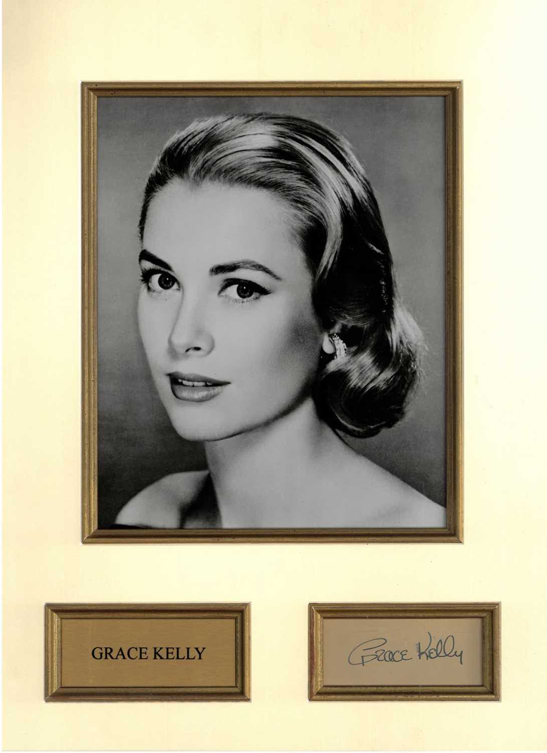 Lot 13 - Film Memorabilia: Grace Kelly, autograph mounted with photography still