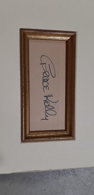 Lot 13 - Film Memorabilia: Grace Kelly, autograph mounted with photography still