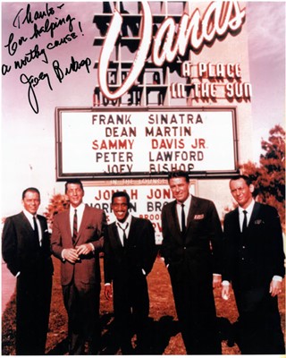 Lot 2 - Music Memorabilia: Rat Pack interest, autographs of four of the group
