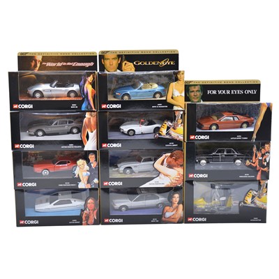 Lot 25 - Eleven Corgi 007 die-cast models, boxed
