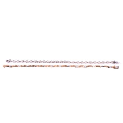 Lot 197 - Two diamond bracelets.