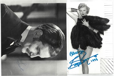 Lot 3 - Collection of Vintage Hollywood movie star autographs