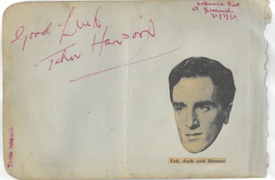 Lot 3 - Collection of Vintage Hollywood movie star autographs