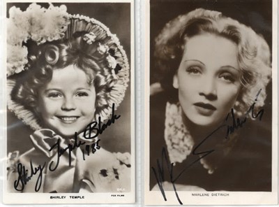 Lot 3 - Collection of Vintage Hollywood movie star autographs