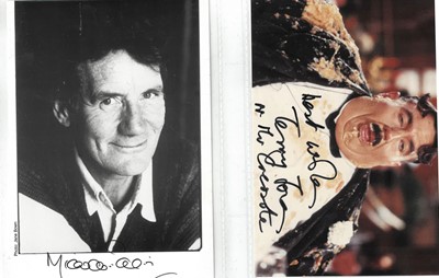Lot 27 - Monty Python: assorted autographs of Cleese, Jones, and Palin