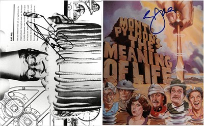 Lot 27 - Monty Python: assorted autographs of Cleese, Jones, and Palin