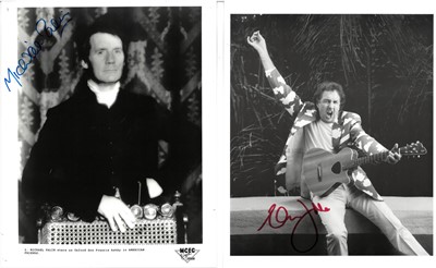 Lot 27 - Monty Python: assorted autographs of Cleese, Jones, and Palin