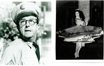 Lot 29 - Collection of autographs from the Carry On series and other comics