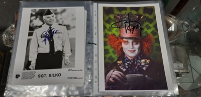 Lot 10 - Film and Television: Collection of assorted autographs from Hollywood to UK stars