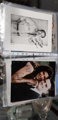 Lot 10 - Film and Television: Collection of assorted autographs from Hollywood to UK stars