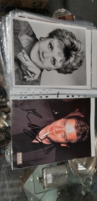 Lot 10 - Film and Television: Collection of assorted autographs from Hollywood to UK stars